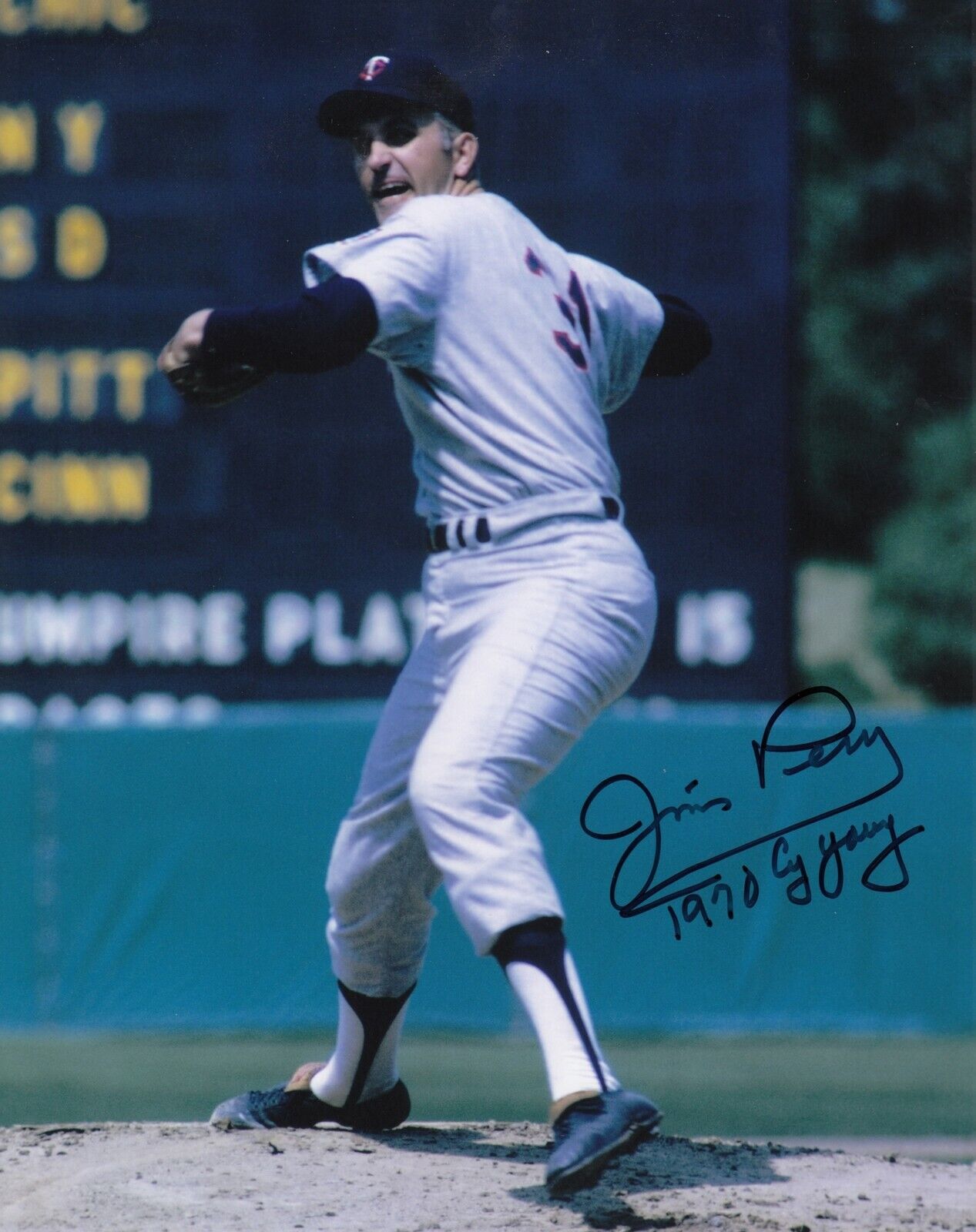 Jim Perry #0 8x10 Signed Photo Poster painting w/ COA Minnesota Twins 031719