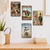 4pcs - Western Cowgirl - Vintage Metal Signs(8*12Inch) - Cowgirl