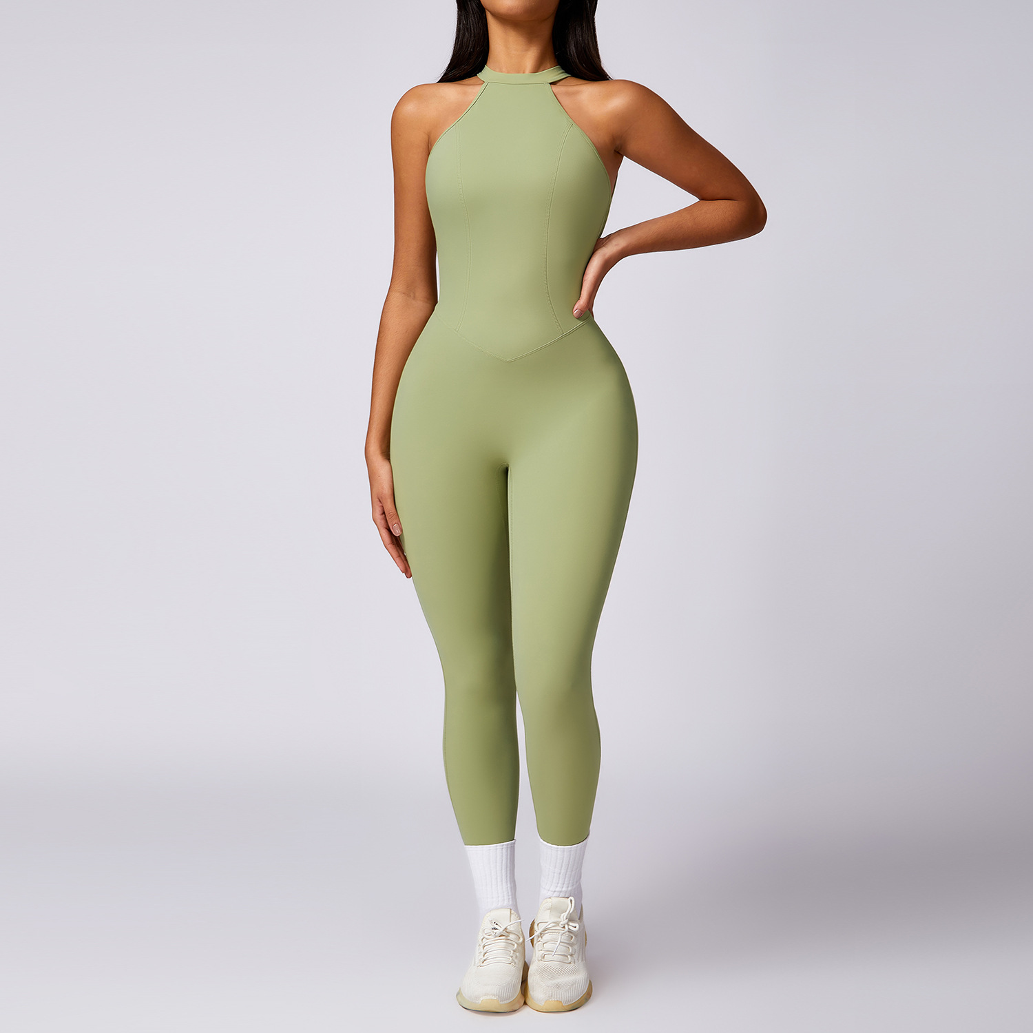 Lidudu Romper Backless Set Workout Jumpsuit Fitness Bodysuit Siamese Sportswear Women Tracksuit Gym Clothes One-piece Playsuit Yoga Set