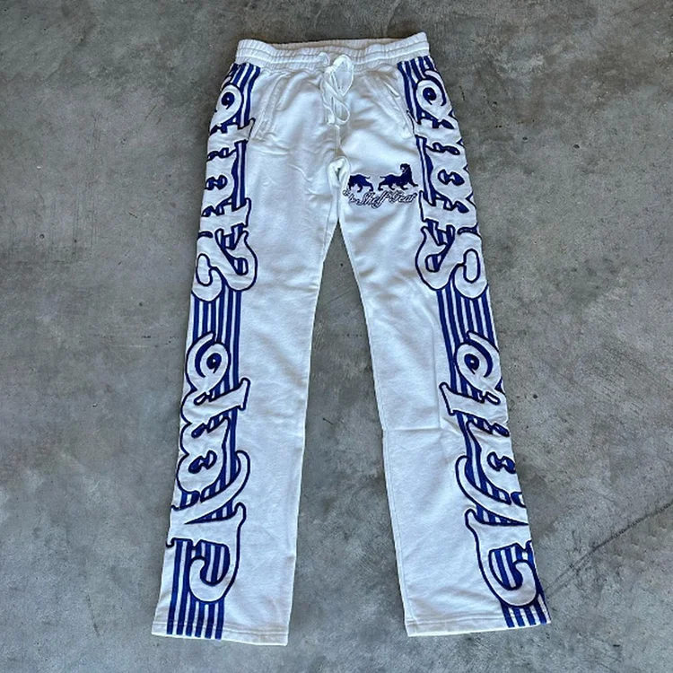 Personalized Vale Graphic Flared Sweats Trousers
