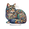 5D DIY Special Shape Diamond Painting Desk Ornament Cat Decor Kit
