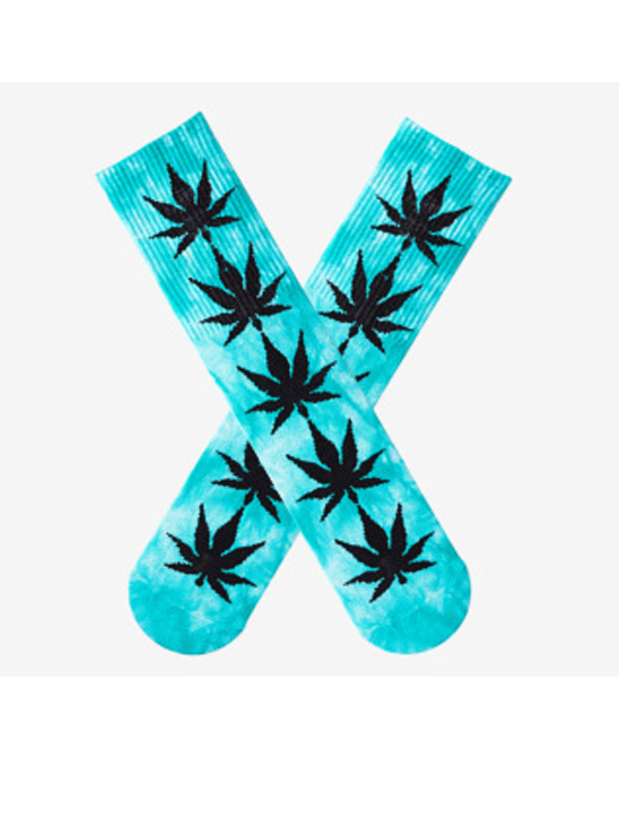 Maple Leaf Tie Dye Trendy Tube Socks