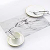 2PCS/SET Marble Pattern Anti-Slip Heat Insulated PVC Dining Table Kitchen Coffee Tea Place Mat Tableware Pad Mat