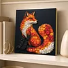 Framed Vulpes - DIY Button Art Painting Kit for Creativity DIY Pearl Dot Crafts for Gift Home Wall Decor 30*30CM
