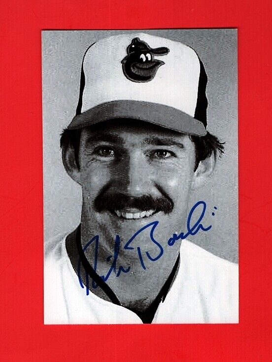 1986 RICH BORDI-BALTIMORE ORIOLES AUTOGRAPHED 4X6 Photo Poster painting