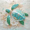 Blue Rhinestone Turtle 5D DIY Partial Drill Diamond Painting Kits Adults