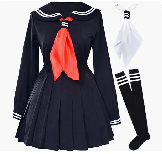 Uveng Performance Suit Mariner Suit Female Long-Sleeved College Class Uniform 100-Fold Skirt Soft Sister Suit Two Sets Of JK Uniform