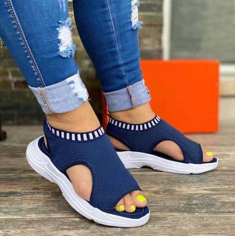 Women's Sandals Wedges Footwear Summer Platform Sandals Women Shoes Female Slip on Peep Toe Ladies Sandalias Zapatillas Mujer