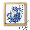 Porcelain Glass Bead Partial 11CT DIY Stamped Cross Stitch Kits for Beginners Adults Home Decor Cross Stitch Art and Crafts Kits 14.04x14.04in