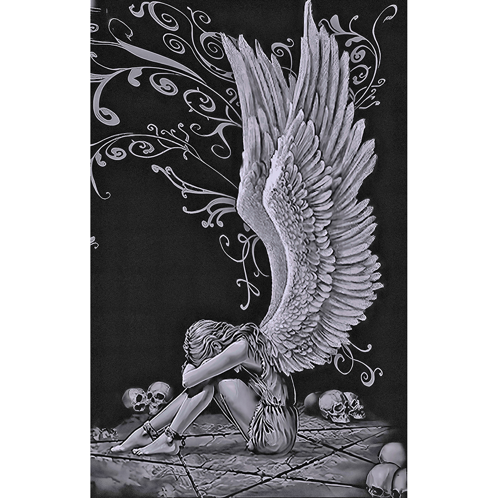 

40*60CM - Round Drill Diamond Painting - Angel, 501 Original