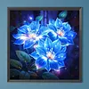 Diamond Painting -DIY Round Drill Glowing Flowers(40x40cm)