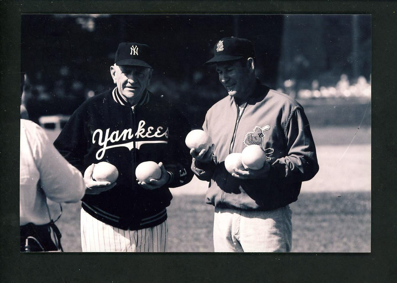 Casey Stengel Solly Hemus c. 1959 Original Photo Poster painting With NEGATIVE Cardinals Yankees