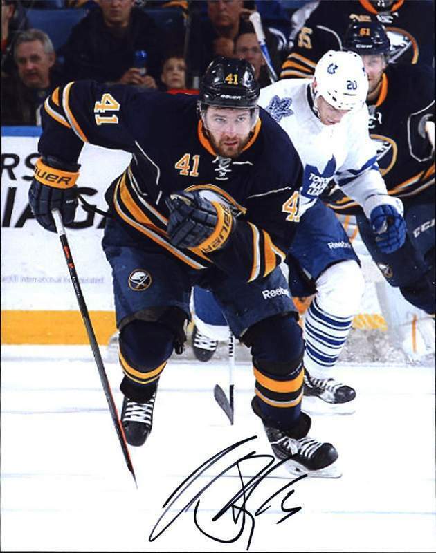 Andrej Meszaros signed Buffalo Sabres NHL hockey 8x10 Photo Poster painting /Cert Autographed A4