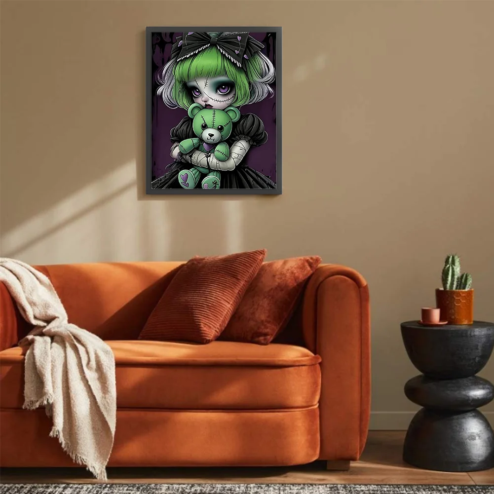 Diamond Painting - Full Round Drill - Girl(Canvas|30*40cm)