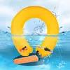 Inflatable Life Jacket Adult Round Buoys Rescue Waist Ring for Kayaking Swimming
