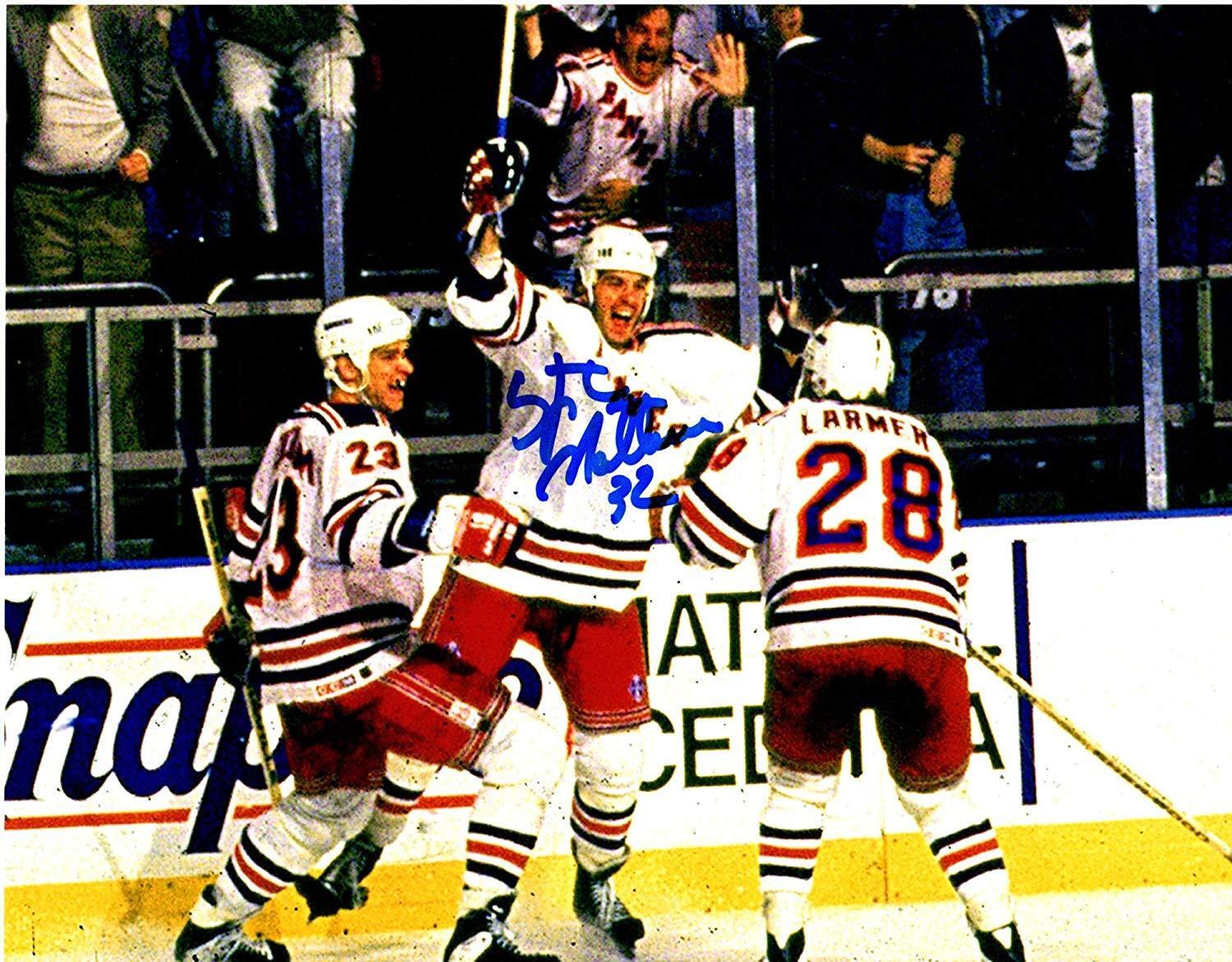 Stephane Matteau autographed signed 8x10 Photo Poster painting NHL New York Rangers w/ COA