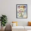 >SALE<5D DIY Full Round Drill Partial AB Diamond Painting Flower-Bearing Angel 35x45cm