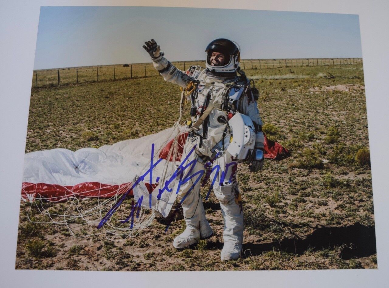 Felix Baumgartner Signed Autographed 11x14 Photo Poster painting Skydiver Basejumper COA VD