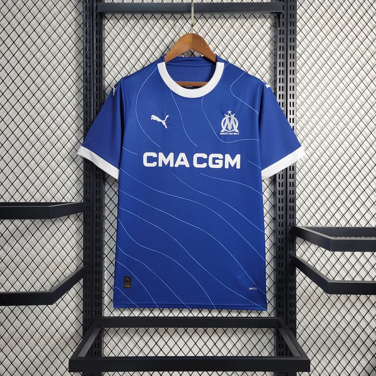 Olympique Marseille Away Shirt Kit 2023-2024 - Blue