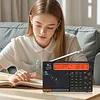 APP Control AM/FM/SW Worldband Radio 2500mAh Shortwave Longwave Radio with LCD Display Support BT TF Card Flashlight for Home Outdoor