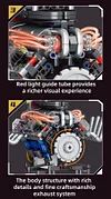 Mechanical Simulation V8 Engine APP Programmable Building Blocks Motor Drive Model Construction Kit
