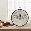 Dragonfly Bead Embroidery Kit &ndash; 15x15cm DIY Cross Stitch Set tapestrymarket
