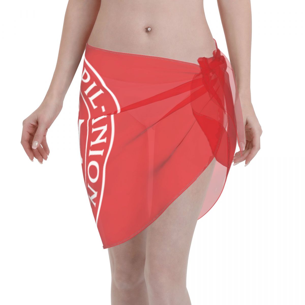 Denmark National Football Team Women's Short Beach Sarong Cover Ups