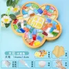 DIY Glass Mosaic Tiles Handmade Mixed Color Mosaic Kits with Wooden Coaster Kits