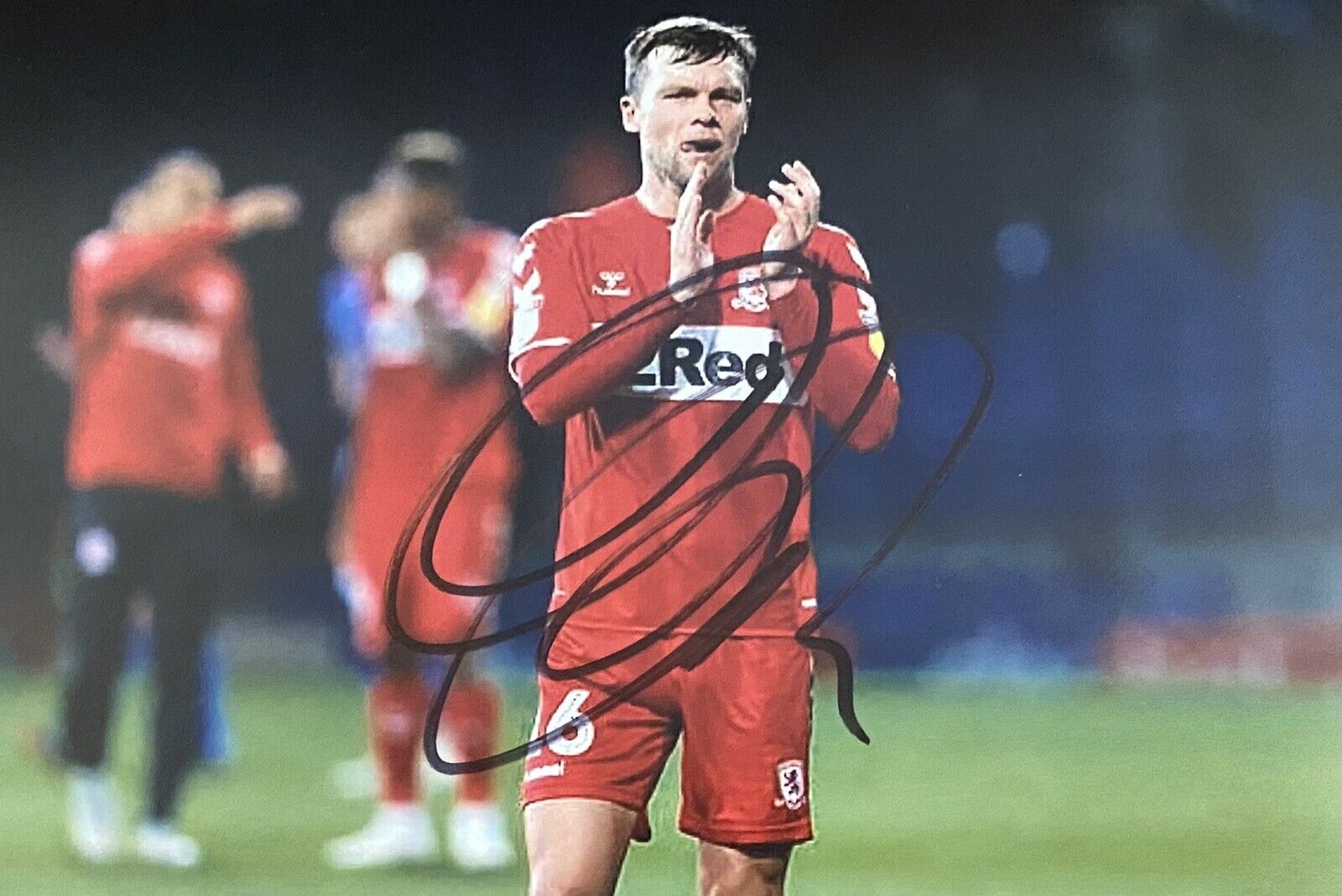 Jonny Howson Genuine Hand Signed Middlesbrough 6X4 Photo Poster painting 2