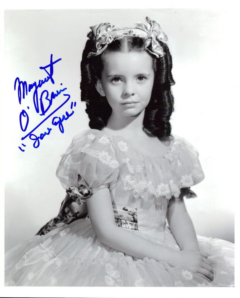 Margaret O'Brien signed 8x10 Photo Poster painting COA