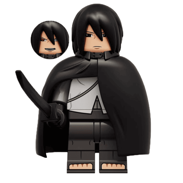 Sasuke Uchiha Custom Anime Minifigure Minifigure Bricks monstertoys