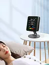 5 In 1 Formaldehyde Monitor with Holder Carbon Dioxide Detector USB Rechargeable TVOC Detector Temperature Humidity Home Air Quality Monitor