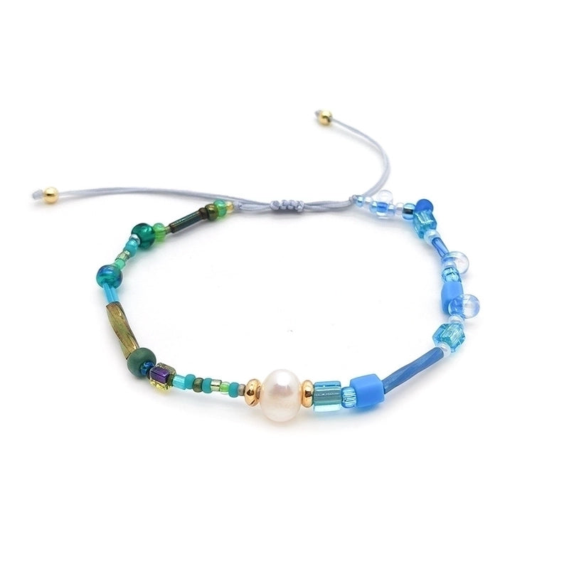 Minimalist Classic Style Round Freshwater Pearl Seed Bead Beaded Plating 18k Gold Plated Women’s Bracelets