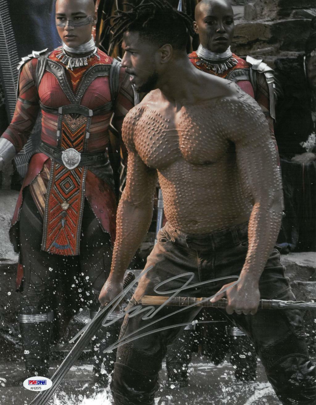 Michaell B. Jordan Signed Black Panther Autographed 11x14 Photo Poster painting PSA/DNA #AF62075