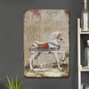 Wooden Horse - Vintage Metal Signs(12*16Inch) - Horse