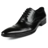 Formal Black Business Leather Oxford Dress Shoes for Men