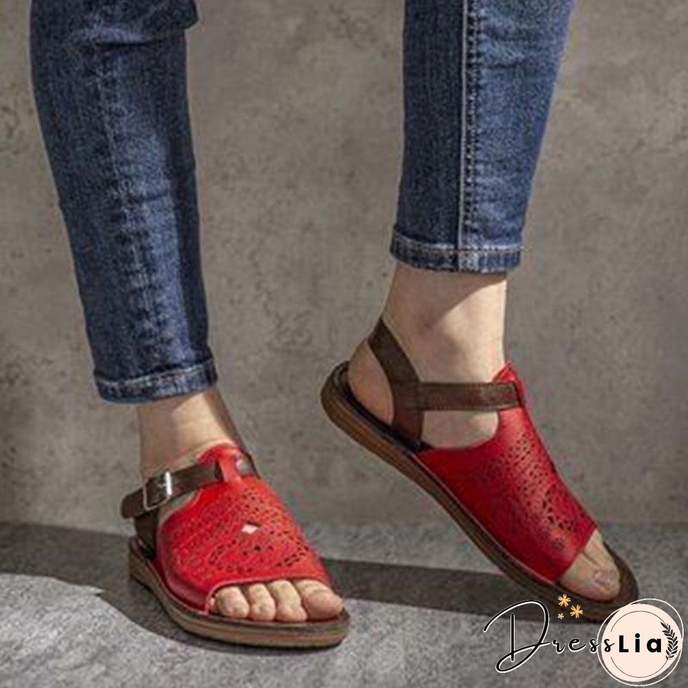 Ethnic Style Comfortable Hollow Sandal