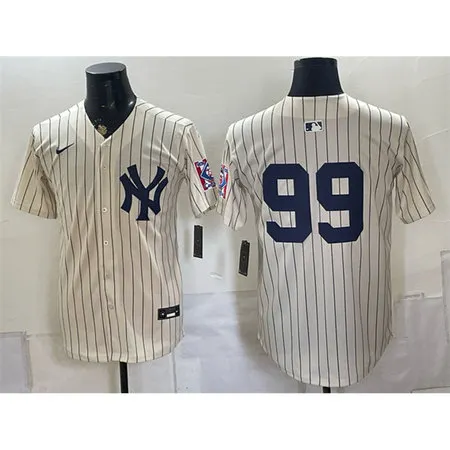 Men's New York Yankees #99 Aaron Judge Cream 2026 Field of Dreams Stadium Baseball Jersey