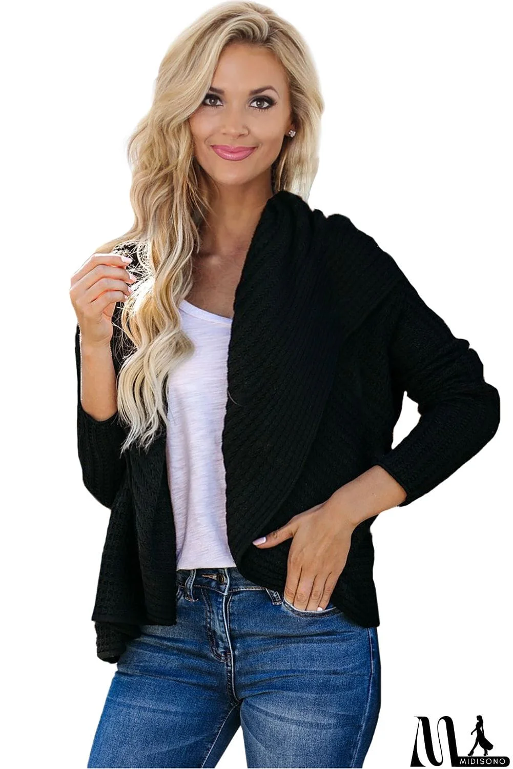 MidiSono - Cashmere Blend Convertible Cardigan