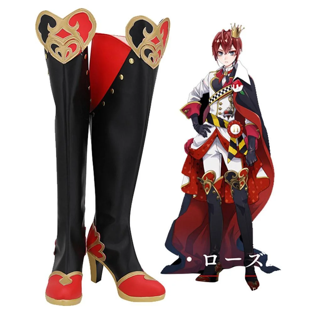 Twisted Wonderland Riddle Rosehearts Cosplay Shoes  Boots