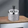 Push Down Ashtray Windproof Spinning Ashtray Desktop Ashtray for Home Office Car