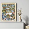 Four Seasons Of Summer-14CT Stamped Cross Stitch 40*51cm/15.75*20.08in
