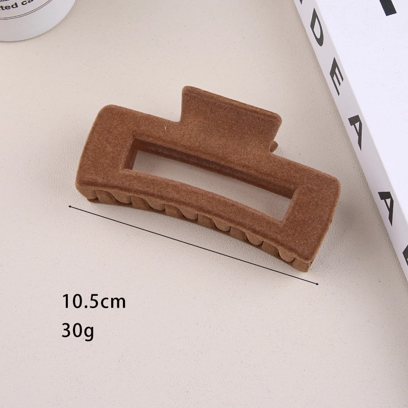 Women’s Retro Solid Color Plastic Hair Claws