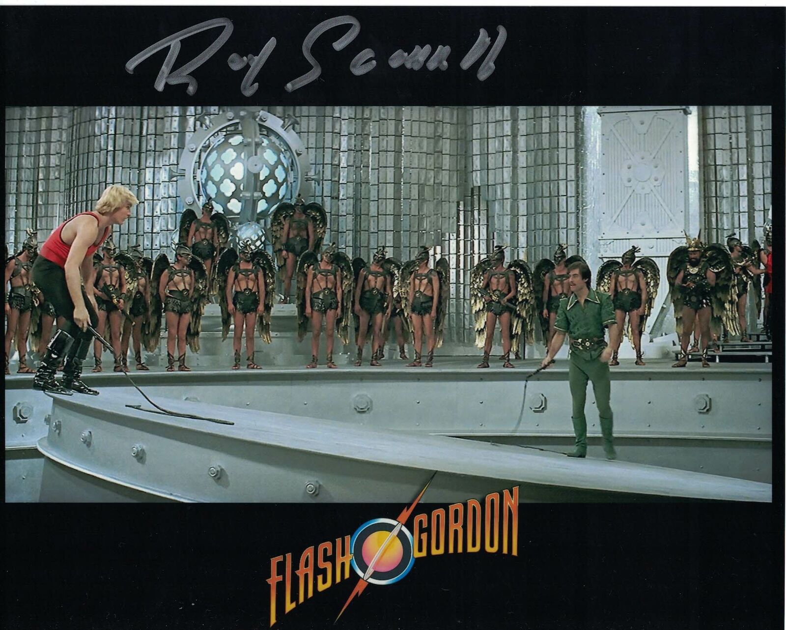 ROY SCAMMELL - Hawkman in Flash Gordon- hand signed 10 x 8 Photo Poster painting