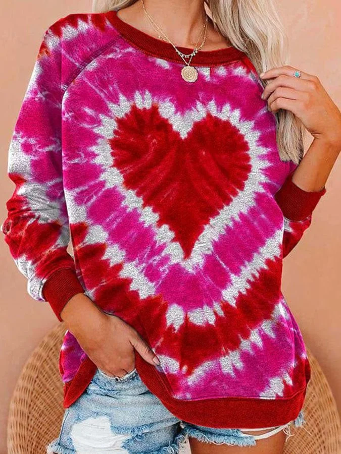 Women's Valentine's Day Casual Printed Sweatshirt