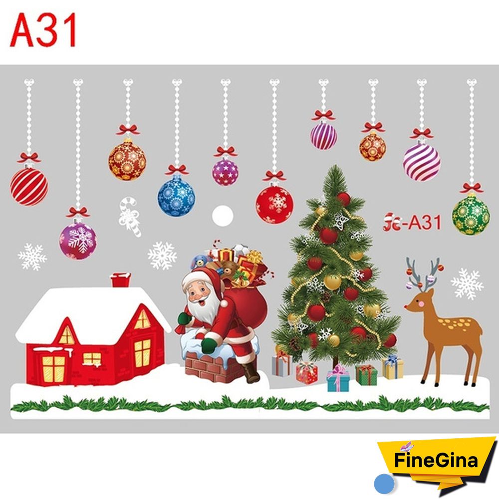 Christmas Decoration Glueless Static Window Sticker