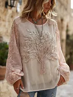 Women's Vintage Life Of Tree Celtic Art Art Comfy Long Sleeve T-shirt