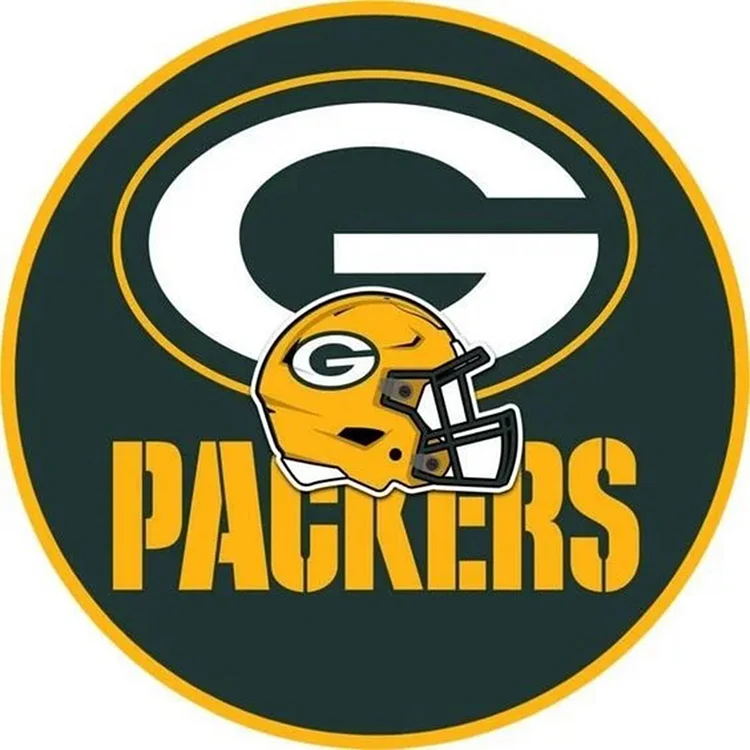 NFL Green Bay Packers 30*30CM(Canvas) Full Round Drill Diamond Painting gbfke
