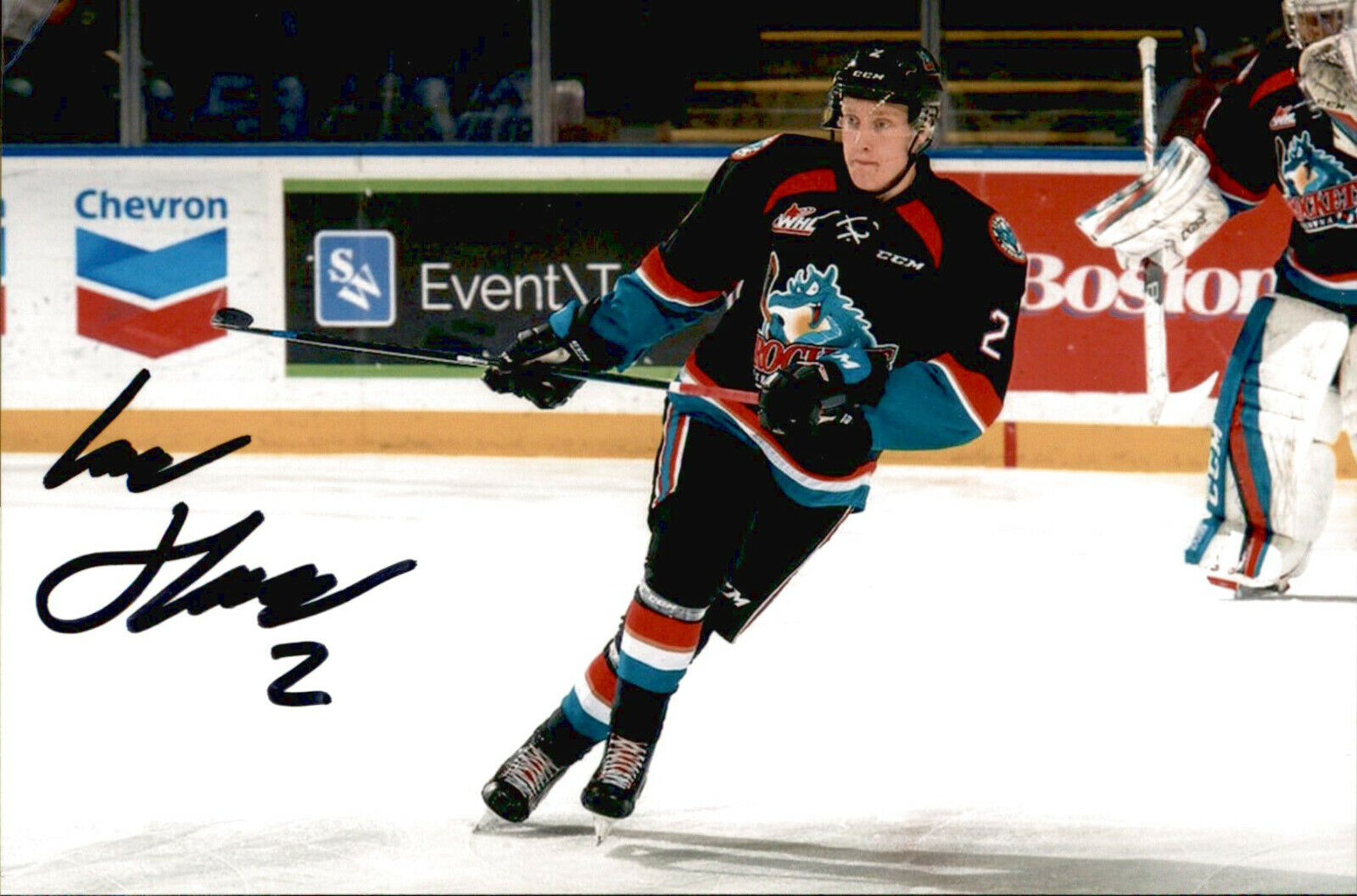 Lassi Thomson SIGNED 4x6 Photo Poster painting KELOWNA ROCKETS / OTTAWA SENATORS #2