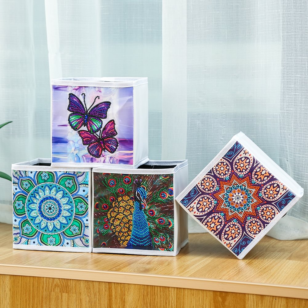 DIY Diamond Painting Folding Storage Box Diamond Manual Craft Art Kit Gifts